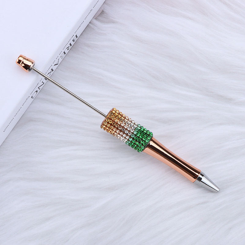 Wholesale 50pcs Diamond Diy Creative Plastic Cute Puzzle Beaded Round Beads Diamond Cute Pen